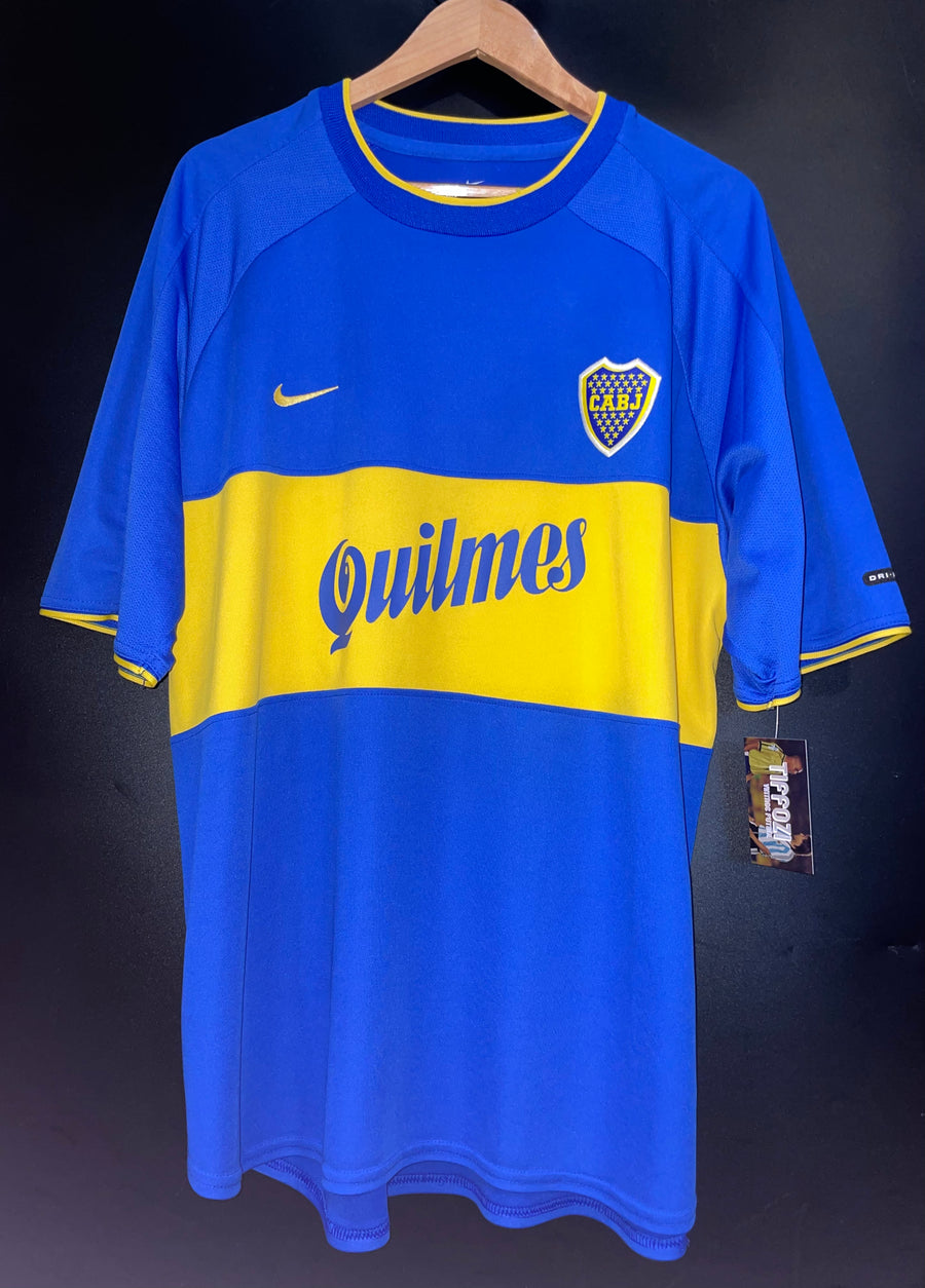 BOCA JUNIORS 2000 JUAN ROMAN RIQUELME ORIGINAL JERSEY Size XL