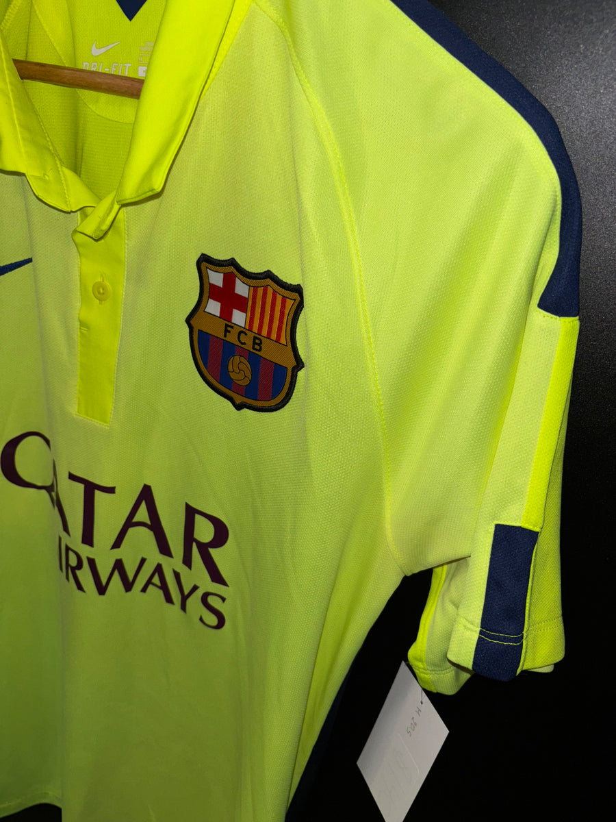 BARCELONA MESSI 2014-2015 ORIGINAL AWAY JERSEY Size M