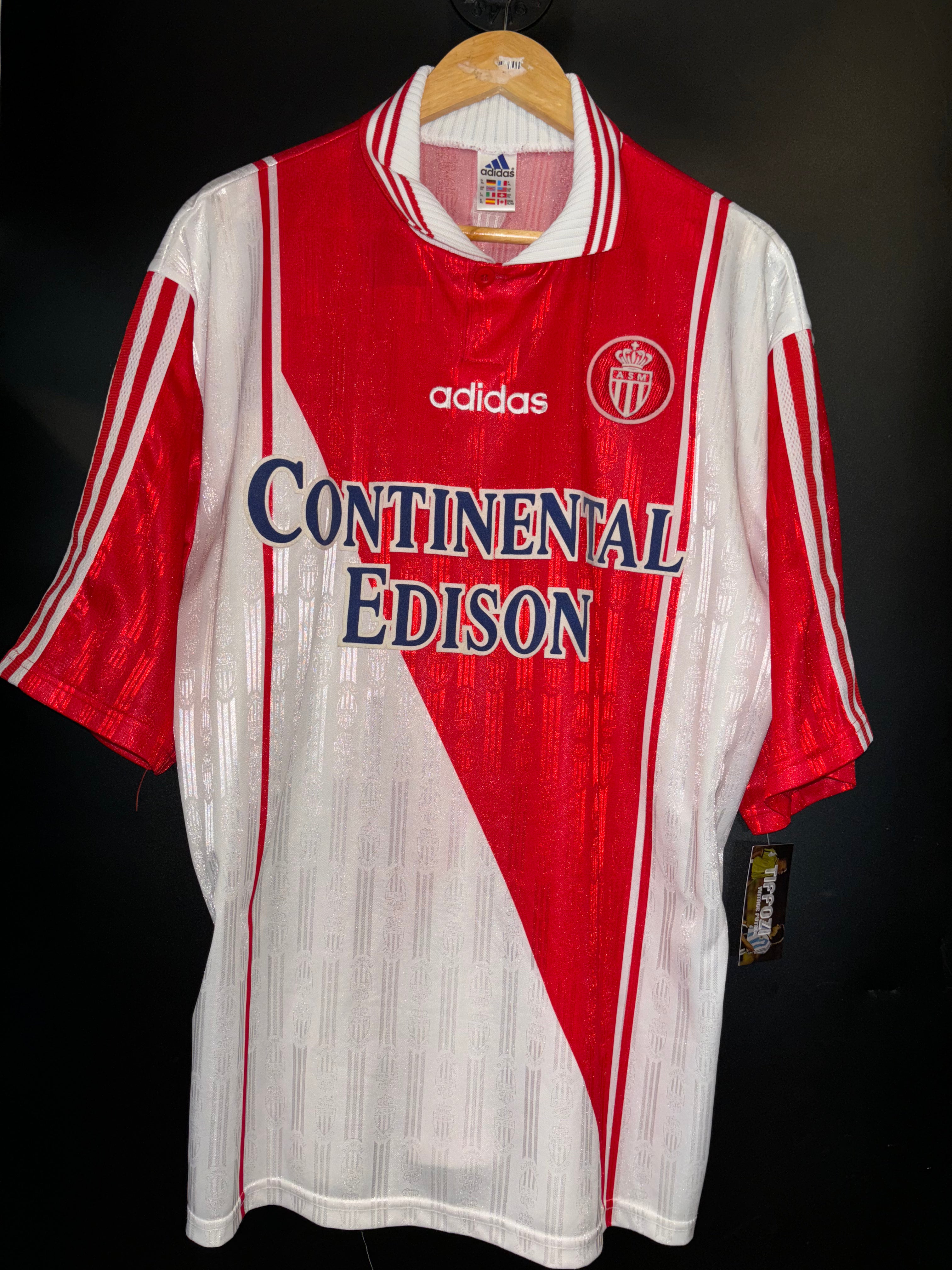 AS MONACO 1997-1998 ORIGINAL JERSEY SIZE XL – TIFFOZI FUTBOL