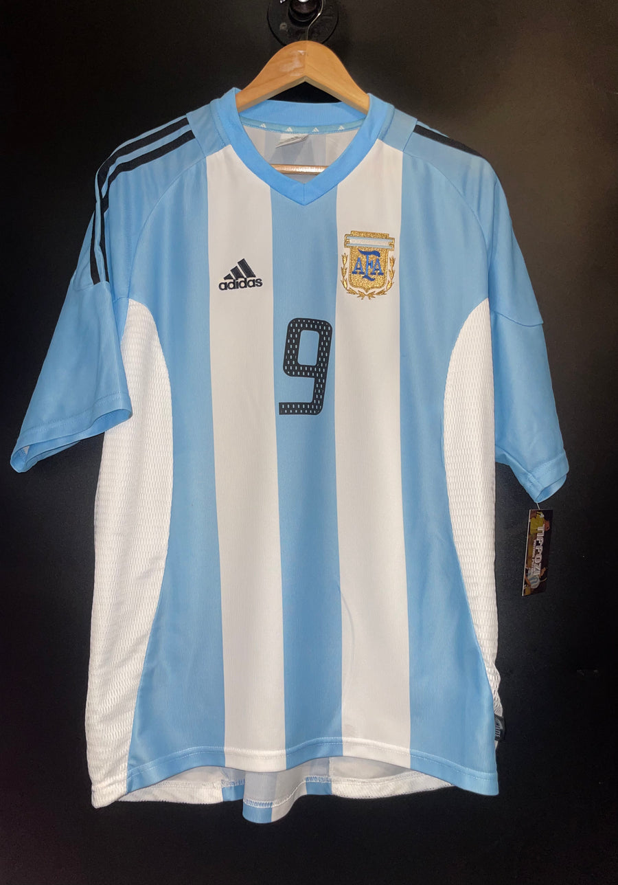 ARGENTINA BATISTUTA 2002-2003 ORIGINAL JERSEY Size XL