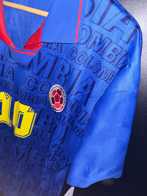 COLOMBIA 1997 VALDERRAMA AWAY ORIGINAL  JERSEY Size L