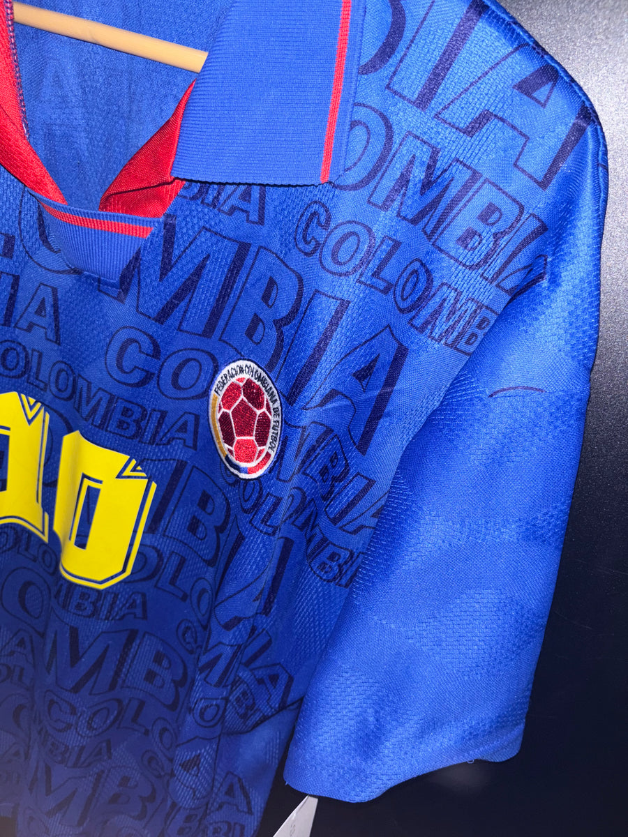 COLOMBIA 1997 VALDERRAMA AWAY ORIGINAL  JERSEY Size L