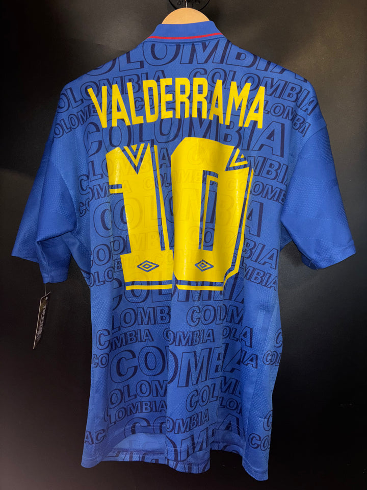 COLOMBIA 1997 VALDERRAMA AWAY ORIGINAL  JERSEY Size L
