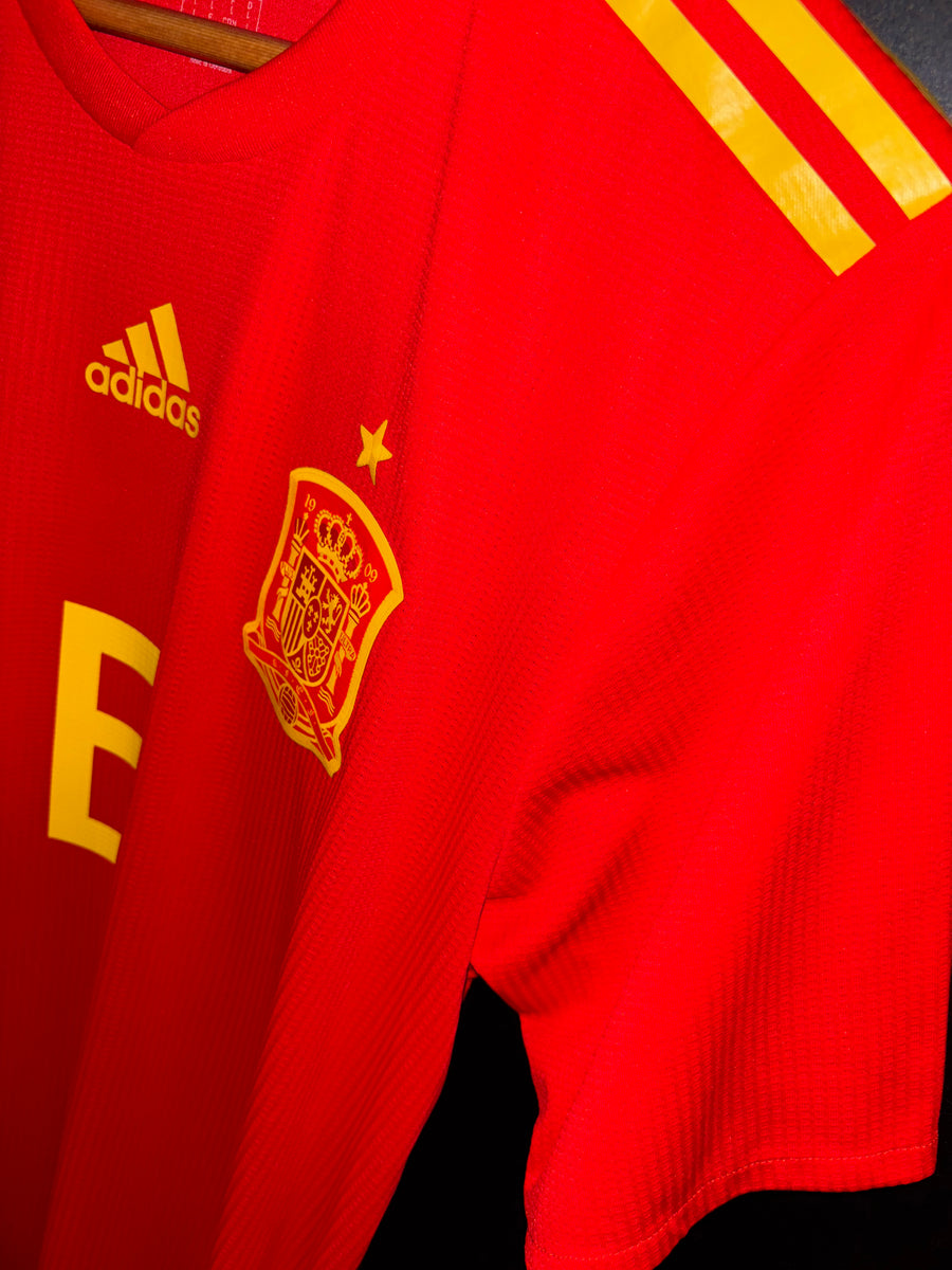 SPAIN INIESTA 2018-2019 ORIGINAL PLAYER JERSEY Size L