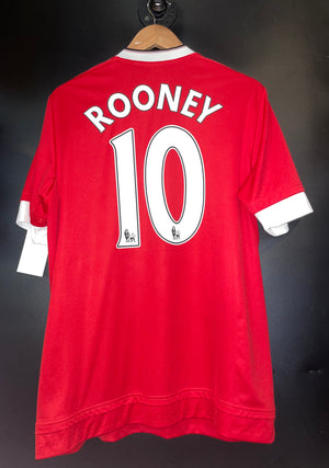 MANCHESTER UNITED ROONEY 2015-2016 ORIGINAL JERSEY Size L