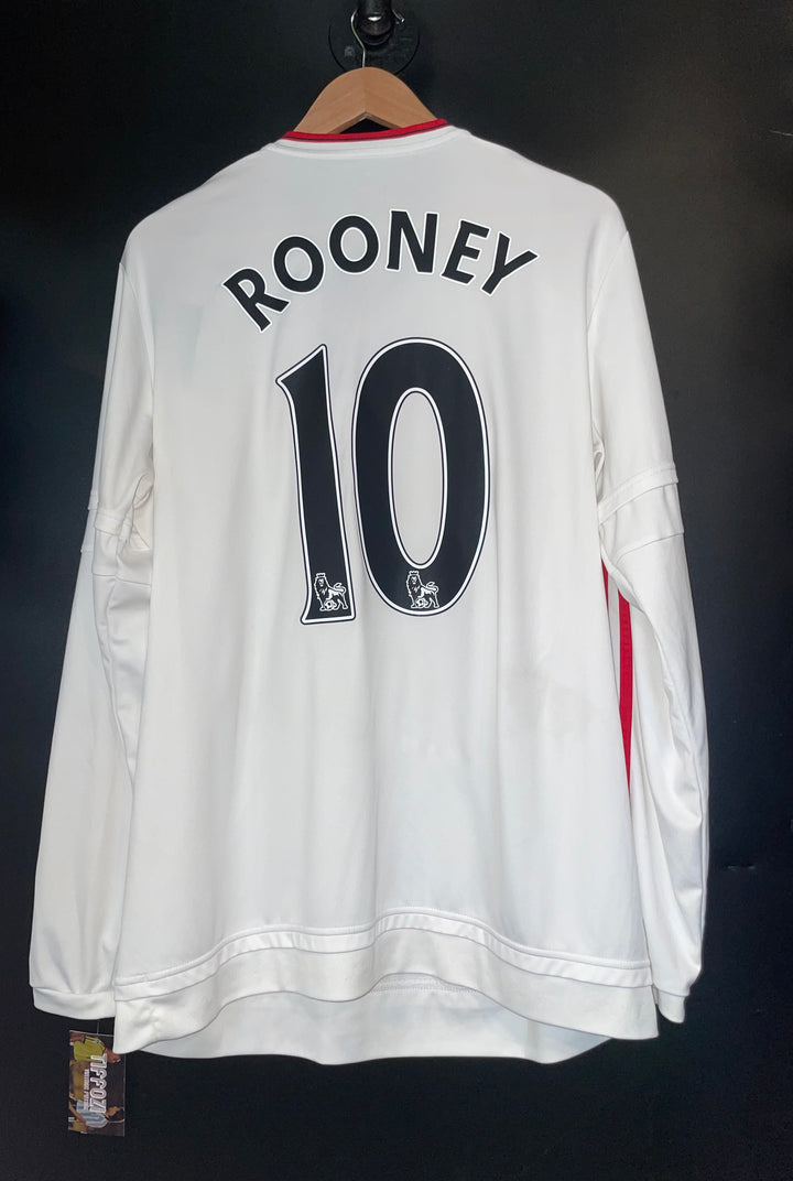 MANCHESTER UNITED ROONEY 2015-2016 ORIGINAL AWAY JERSEY Size L