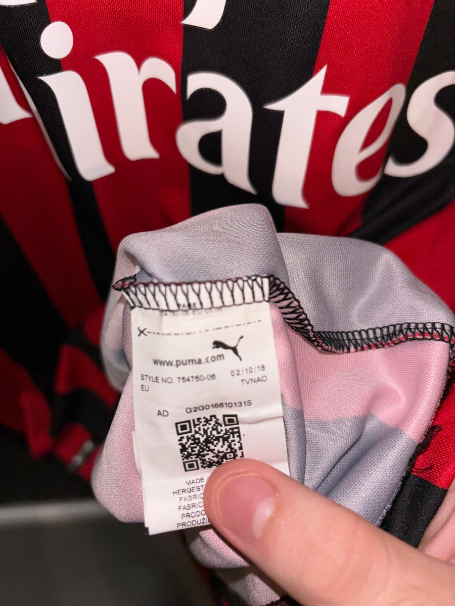 AC MILAN 2018-2019 ORIGINAL JERSEY Size S