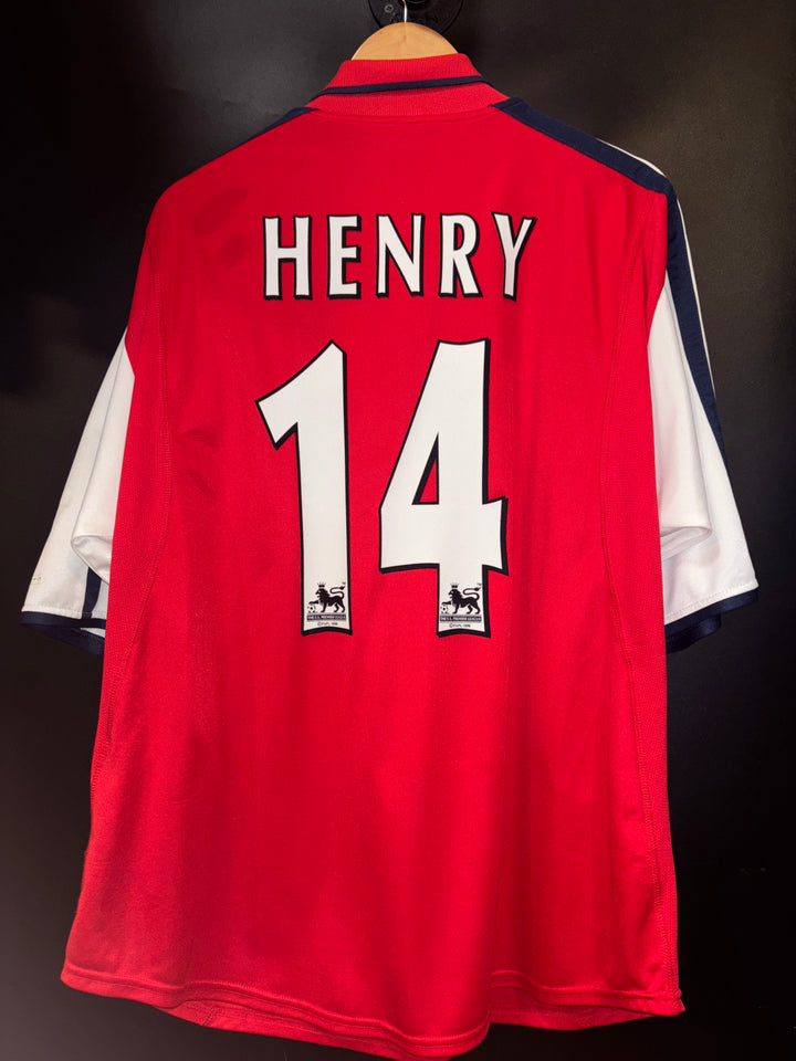 ARSENAL HENRY 2000-2001 ORIGINAL JERSEY Size XL