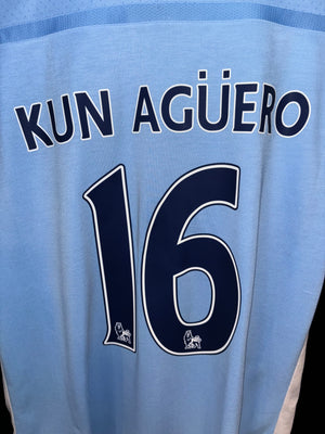 MANCHESTER CITY AGUERO 2011-2012 ORIGINAL JERSEY Size L