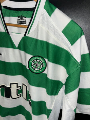 CELTIC LARSSON 2002-2003 ORIGINAL JERSEY SIZE L