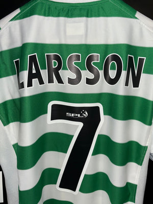 CELTIC LARSSON 2002-2003 ORIGINAL JERSEY SIZE L