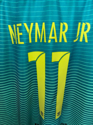 BARCELONA NEYMAR JR 2016-2017 ORIGINAL AWAY JERSEY Size 2XL