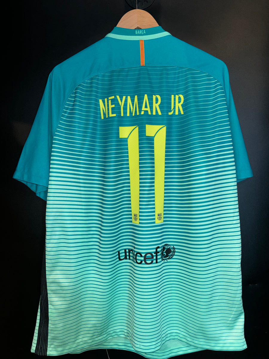 BARCELONA NEYMAR JR 2016-2017 ORIGINAL AWAY JERSEY Size 2XL