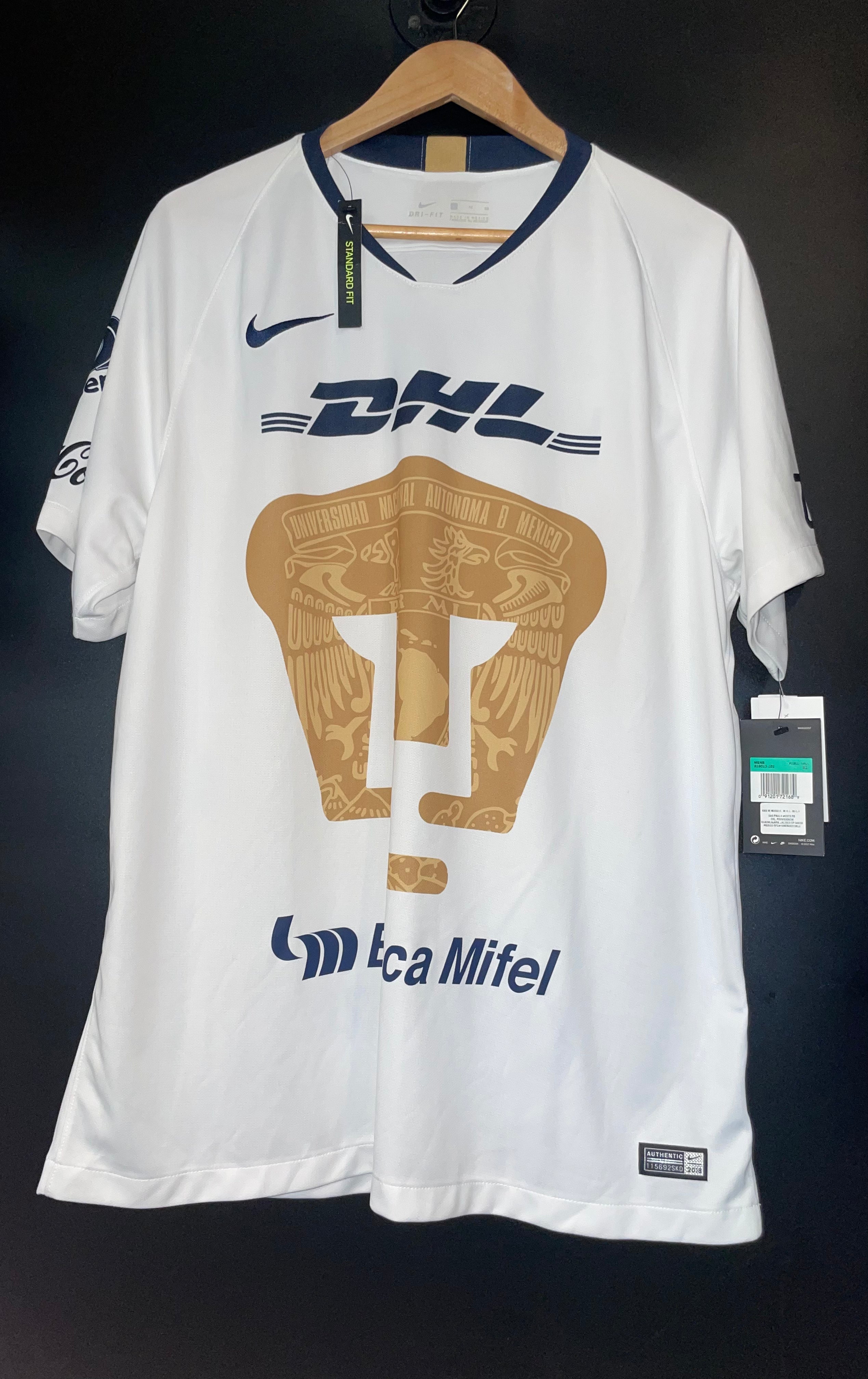 TIFFOZI Apparel Pumas UNAM 2018 2019 Original Jersey Size XL