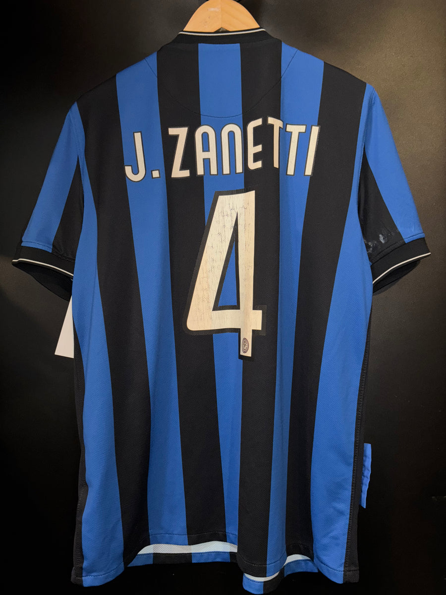 INTER MILAN ZANETTI 2009-2010 ORIGINAL JERSEY Size L