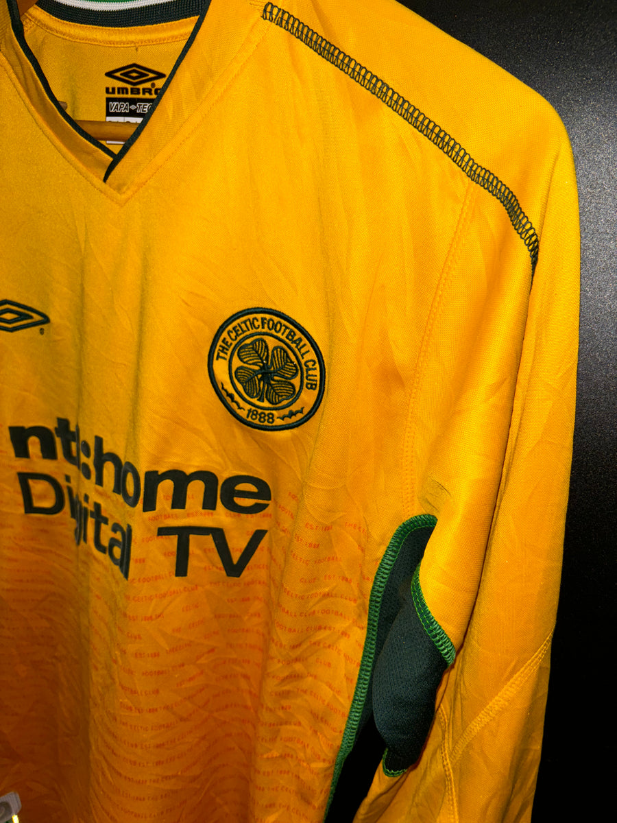 CELTIC LARSSON 2002-2003 ORIGINAL JERSEY SIZE S