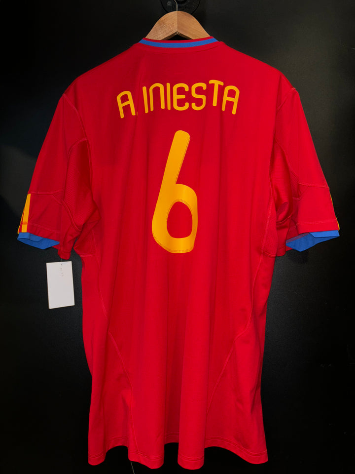 SPAIN INIESTA 2010-2011 ORIGINAL JERSEY Size XL